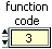  'function code' control