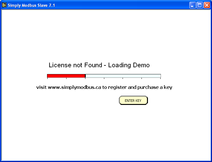 Slave 7.1 loading demo window