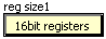  'register size1' data control