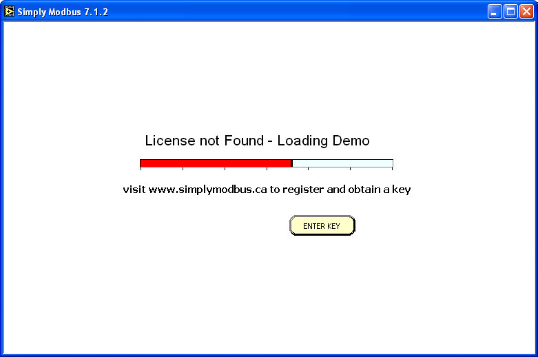 RTU Master Tool - Loading Demo Screenshot
