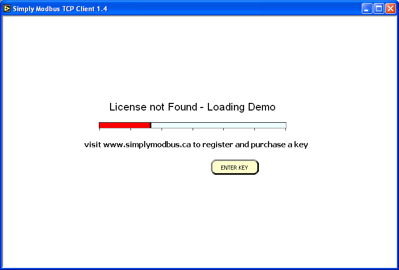 TCP Client Tool - Loading Demo Screenshot