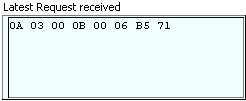  'Latest Request Received' indicator